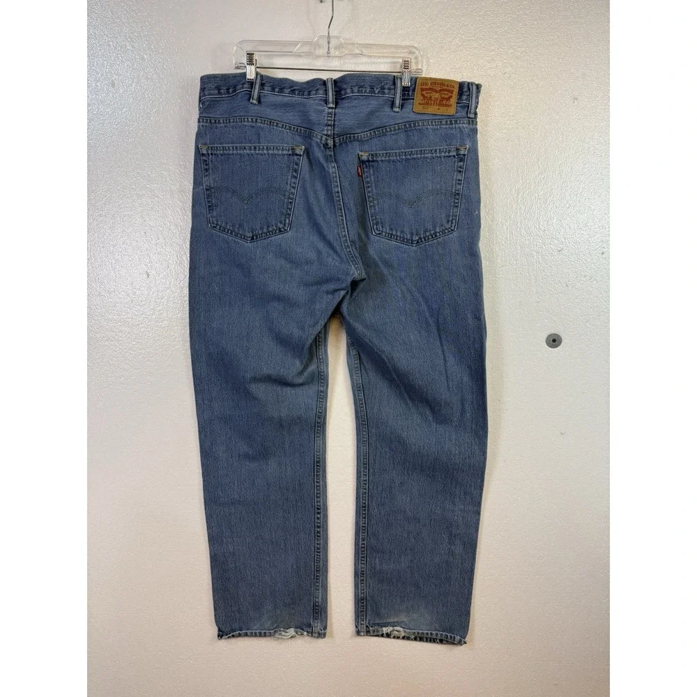 Levi's‎ 505 Jeans Mens Size 44x34 - Fits (42x32 ) Straight Leg Blue Denim Cowboy
